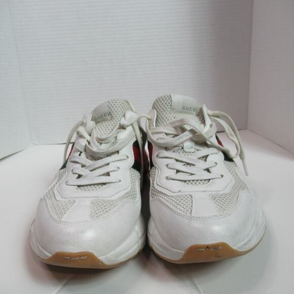 Gucci Rhyton Epilogue Sneaker Mens US 8 White Red Tennis Shoe Designer main image 9